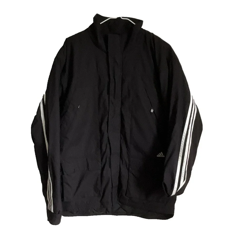 Adidas Vintage‎ Full Zip Puffer Jacket 90s Outerwear Men Size M